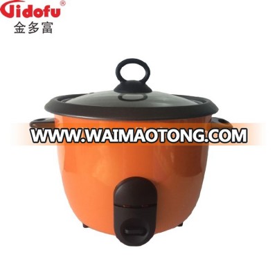 Factory direct OEM Jidofu 18L industrial drum Orange rice cooker with tempered glass lid